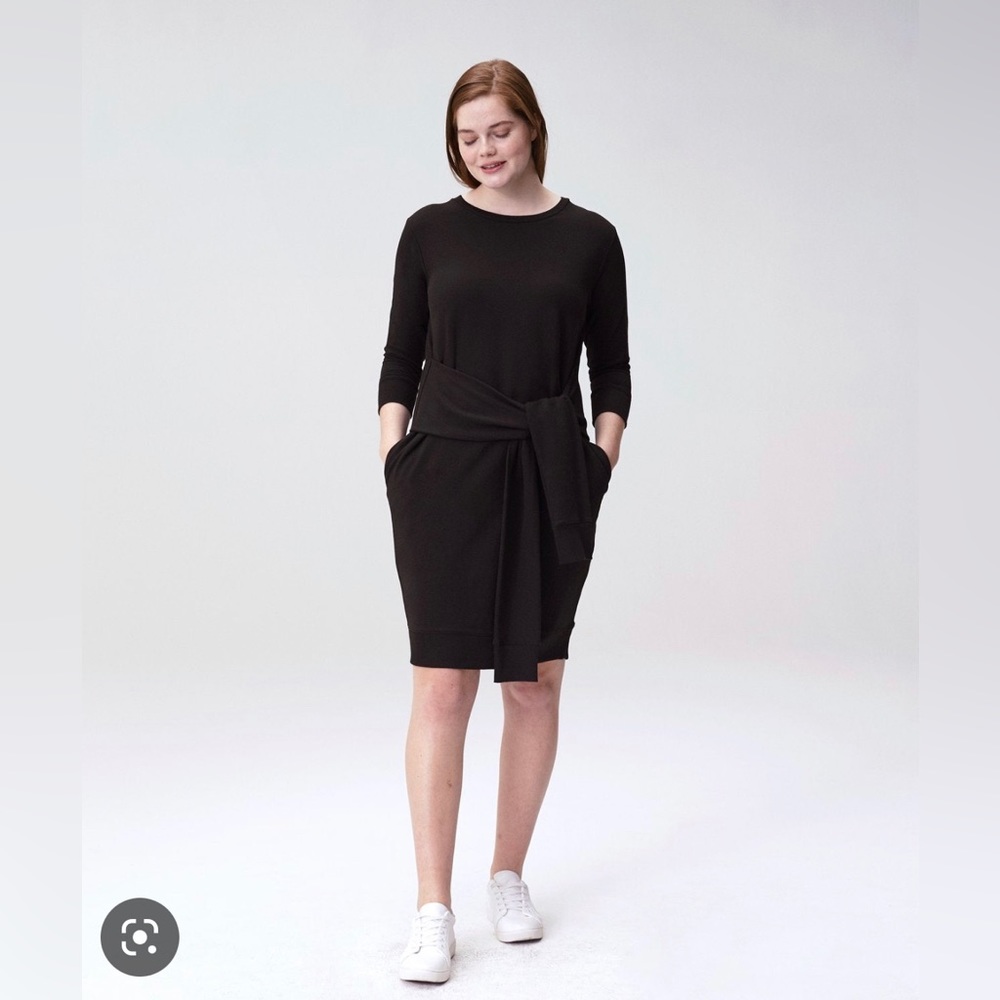 Universal Standard tie waist sweatshirt dress